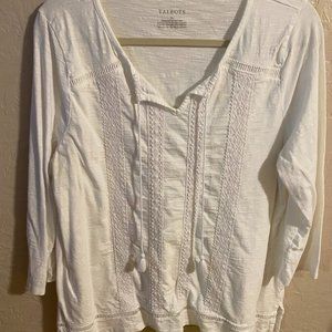 Talbots 3/4 length Top